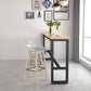 Table de pub rectangulaire moderne 1/2/5/9 pièces, ensemble de comptoir en bois pour salle à manger