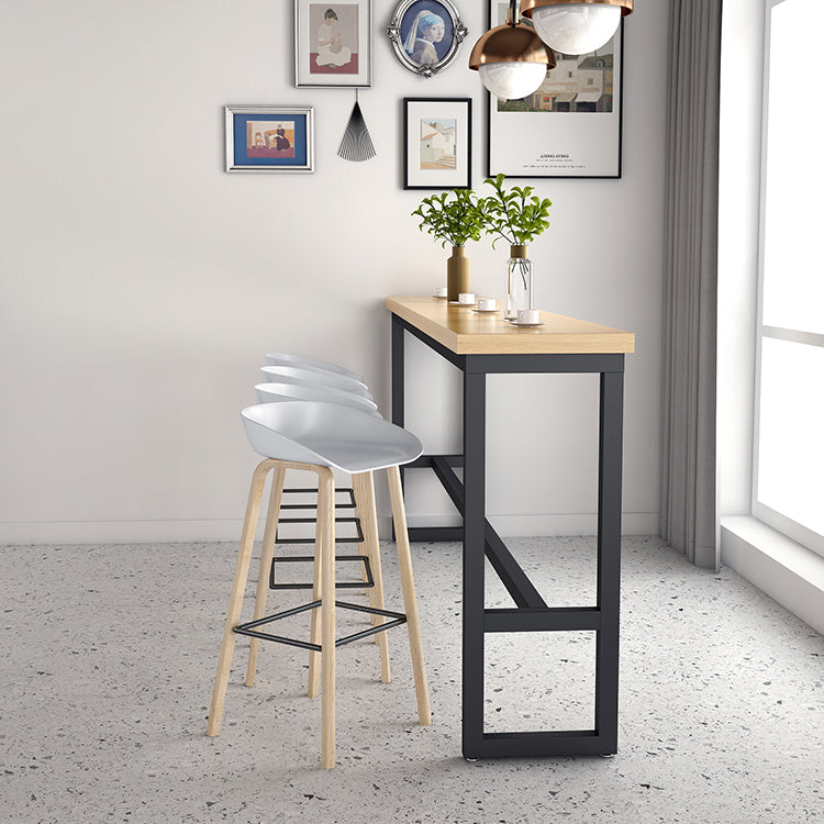Table de pub rectangulaire moderne 1/2/5/9 pièces, ensemble de comptoir en bois pour salle à manger