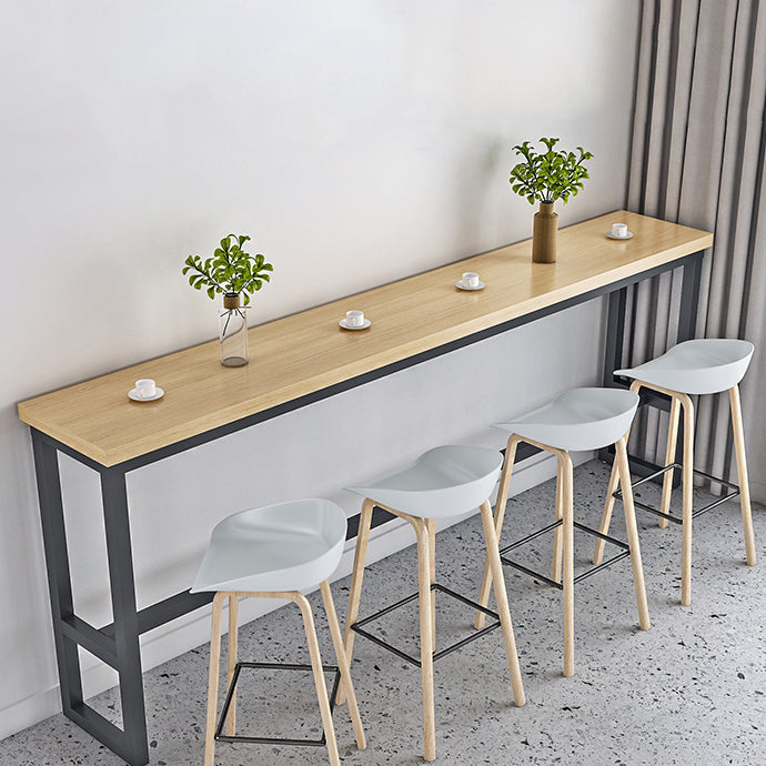 Table de pub rectangulaire moderne 1/2/5/9 pièces, ensemble de comptoir en bois pour salle à manger