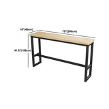 Moderno 1/2/5/9 pezzi tavolo da pub rettangolare set tavolino in legno per sala da pranzo