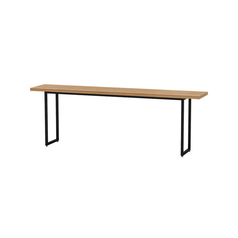 Industrial 1/2/5 Pieces Wooden Bar Table Set Rectangle Bar Table with High Wood Stools Clearhalo 'Bar Furniture' 'furn' 'furn_home_bar_bar_sets' 'Furniture' 'Home Bars & Bar Sets' 'home_bar_bar_sets' 'Kitchen & Dining Furniture' 5987908