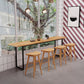 Industrial 1/2/5 Pieces Wooden Bar Table Set Rectangle Bar Table with High Wood Stools Clearhalo 'Bar Furniture' 'furn' 'furn_home_bar_bar_sets' 'Furniture' 'Home Bars & Bar Sets' 'home_bar_bar_sets' 'Kitchen & Dining Furniture' 5987912