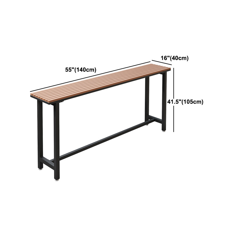 Industrial 1/2/5 Pieces Reclaimed Wood Bar Table Set Fixed Counter Set Clearhalo 'Bar Furniture' 'furn' 'furn_home_bar_bar_sets' 'Furniture' 'Home Bars & Bar Sets' 'home_bar_bar_sets' 'Kitchen & Dining Furniture' 5987937