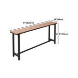 Industrial 1/2/5 Pieces Reclaimed Wood Bar Table Set Fixed Counter Set Clearhalo 'Bar Furniture' 'furn' 'furn_home_bar_bar_sets' 'Furniture' 'Home Bars & Bar Sets' 'home_bar_bar_sets' 'Kitchen & Dining Furniture' 5987941