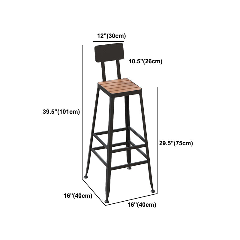 Industrial 1/2/5 Pieces Reclaimed Wood Bar Table Set Fixed Counter Set Clearhalo 'Bar Furniture' 'furn' 'furn_home_bar_bar_sets' 'Furniture' 'Home Bars & Bar Sets' 'home_bar_bar_sets' 'Kitchen & Dining Furniture' 5987947