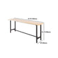 Industrielles 1/2/9-teiliges Bartisch-Set aus Holz, rechteckiger Bartisch mit hohen Hockern