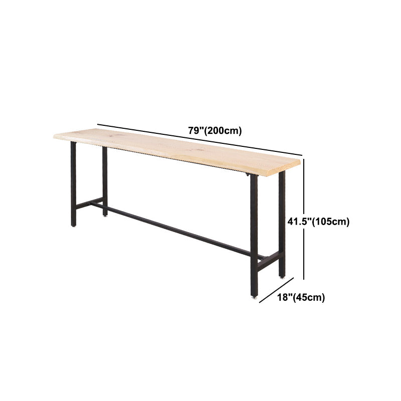 Industrielles 1/2/9-teiliges Bartisch-Set aus Holz, rechteckiger Bartisch mit hohen Hockern