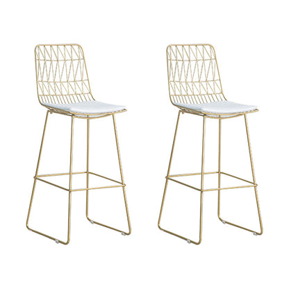Glam 1/2/3 Pieces Wood Bar Table Set Rectangle Bar Table with High Stools for Kitchen White 30"H Stools (Set of 2) Clearhalo 'Bar Furniture' 'furn' 'furn_home_bar_bar_sets' 'Furniture' 'Home Bars & Bar Sets' 'home_bar_bar_sets' 'Kitchen & Dining Furniture' 5987966