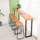 Modern 1/4/5 Pieces Wood Bar Table Set Rectangle Bar Table with High Stools for Kitchen Clearhalo 'Bar Furniture' 'furn' 'furn_home_bar_bar_sets' 'Furniture' 'Home Bars & Bar Sets' 'home_bar_bar_sets' 'Kitchen & Dining Furniture' 5987997