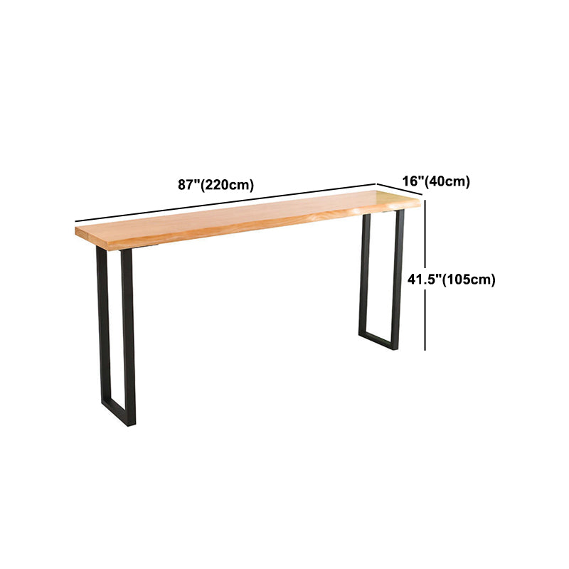 Modern 1/4/5 Pieces Wood Bar Table Set Rectangle Bar Table with High Stools for Kitchen Clearhalo 'Bar Furniture' 'furn' 'furn_home_bar_bar_sets' 'Furniture' 'Home Bars & Bar Sets' 'home_bar_bar_sets' 'Kitchen & Dining Furniture' 5988003