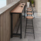Modern 1/2/5 Pieces Reclaimed Wood Bar Table Set Fixed Table Counter Table 5 Pieces: Table, 4 Stools Clearhalo 'Bar Furniture' 'furn' 'furn_home_bar_bar_sets' 'Furniture' 'Home Bars & Bar Sets' 'home_bar_bar_sets' 'Kitchen & Dining Furniture' 5988007
