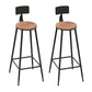 Modern 1/2/5 Pieces Reclaimed Wood Bar Table Set Fixed Table Counter Table Brown 30"H Stools (Set of 2) Clearhalo 'Bar Furniture' 'furn' 'furn_home_bar_bar_sets' 'Furniture' 'Home Bars & Bar Sets' 'home_bar_bar_sets' 'Kitchen & Dining Furniture' 5988008