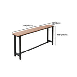 Modern 1/2/5 Pieces Reclaimed Wood Bar Table Set Fixed Table Counter Table Clearhalo 'Bar Furniture' 'furn' 'furn_home_bar_bar_sets' 'Furniture' 'Home Bars & Bar Sets' 'home_bar_bar_sets' 'Kitchen & Dining Furniture' 5988028