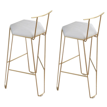 Fixed Table Counter Table Set Contemporary 1/2/3 Pieces Faux Marble Pub Table Set White 30"H Stools (Set of 2) Clearhalo 'Bar Furniture' 'furn' 'furn_home_bar_bar_sets' 'Furniture' 'Home Bars & Bar Sets' 'home_bar_bar_sets' 'Kitchen & Dining Furniture' 5988032