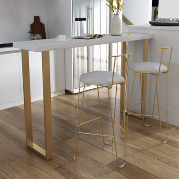 Fixed Table Counter Table Set Contemporary 1/2/3 Pieces Faux Marble Pub Table Set Clearhalo 'Bar Furniture' 'furn' 'furn_home_bar_bar_sets' 'Furniture' 'Home Bars & Bar Sets' 'home_bar_bar_sets' 'Kitchen & Dining Furniture' 5988035
