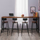 Juego de comedor de Pub con caballete Industrial, juego de mesa de Bar rectangular de madera maciza de 1/2/5 piezas
