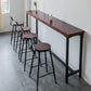 Juego de comedor de Pub con caballete Industrial, juego de mesa de Bar rectangular de madera maciza de 1/2/5 piezas