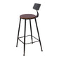 Juego de comedor de Pub con caballete Industrial, juego de mesa de Bar rectangular de madera maciza de 1/2/5 piezas