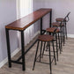 Juego de comedor de Pub con caballete Industrial, juego de mesa de Bar rectangular de madera maciza de 1/2/5 piezas