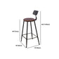 Juego de comedor de Pub con caballete Industrial, juego de mesa de Bar rectangular de madera maciza de 1/2/5 piezas