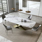 Luxurious 1/2/4/5/7 Pieces Rectangle Dining Set Sintered Stone Top Dinette Table Set