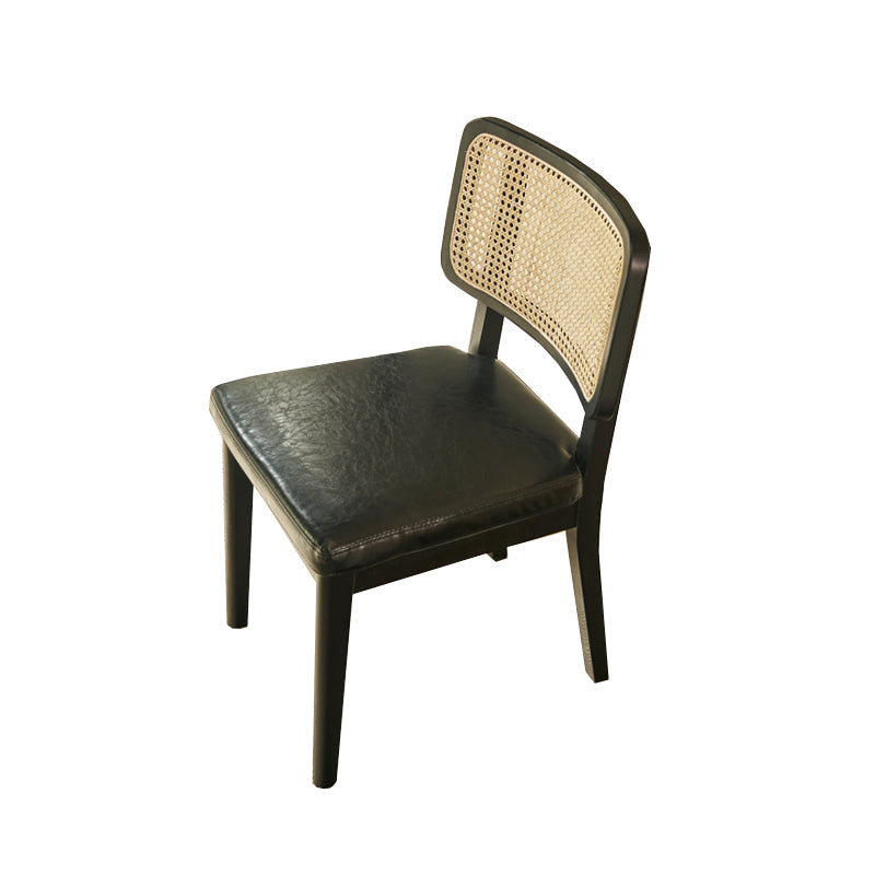 Ensemble de restauration moderne 1/4/5/7 PCS TABLE TOP TOP avec des chaises à ossature en bois massif