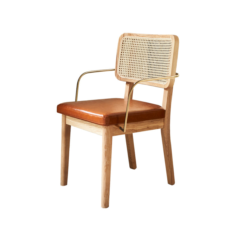 Ensemble de restauration moderne 1/4/5/7 PCS TABLE TOP TOP avec des chaises à ossature en bois massif