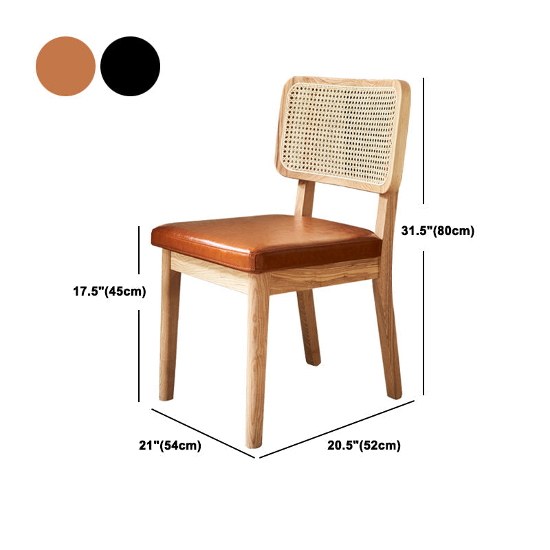 Ensemble de restauration moderne 1/4/5/7 PCS TABLE TOP TOP avec des chaises à ossature en bois massif