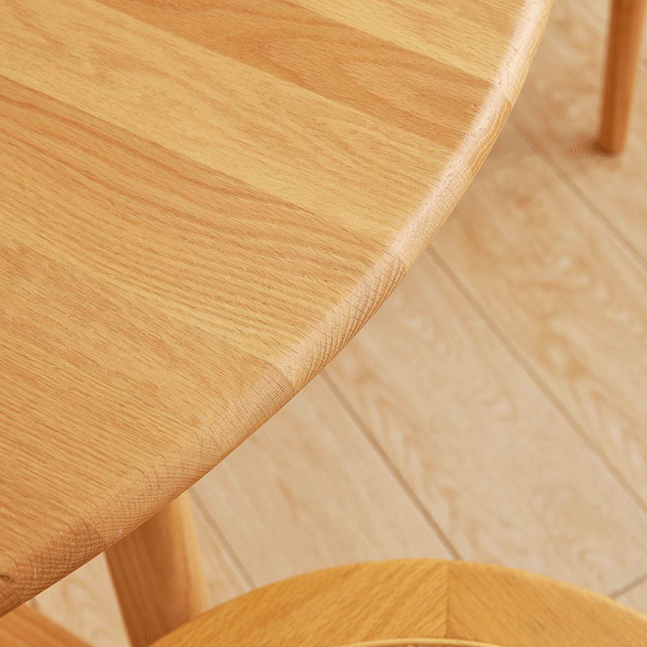 Solid Wood Dining Table Set 1/3/5 Pcs Round Dining Table with Windsor Chairs Clearhalo 'Dining Room Sets' 'Dining Tables & Seating' 'dining_room_set' 'furn' 'furn_dining_room_set' 'Furniture' 'Kitchen & Dining Furniture' 5988266