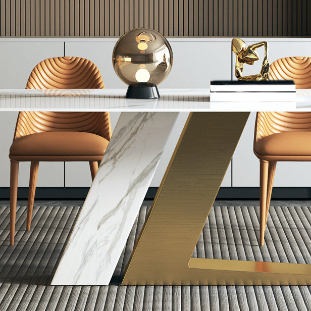 Ensemble de table de salle à manger rectangle moderne 1/5/7