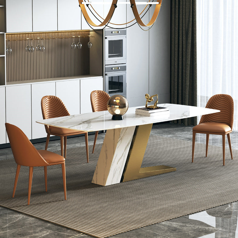 Ensemble de table de salle à manger rectangle moderne 1/5/7