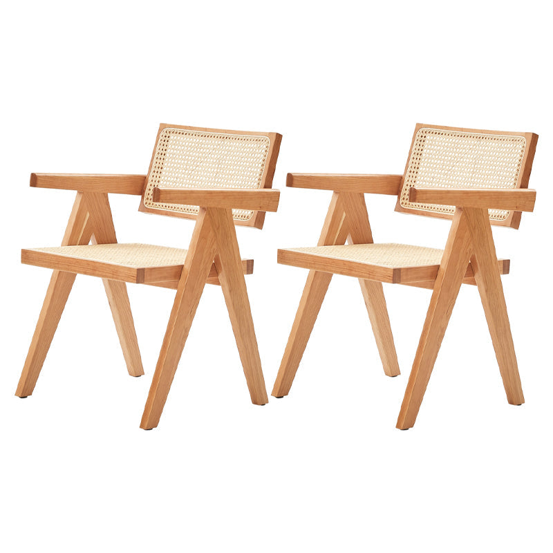 Ensemble de restauration rectangulaire moderne 1/2/4/7 Pieces Table à manger en bois massif avec chaises