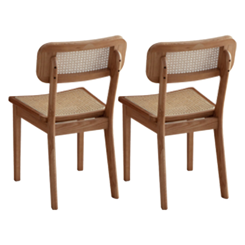 Ensemble de restauration rectangulaire moderne 1/2/4/7 Pieces Table à manger en bois massif avec chaises