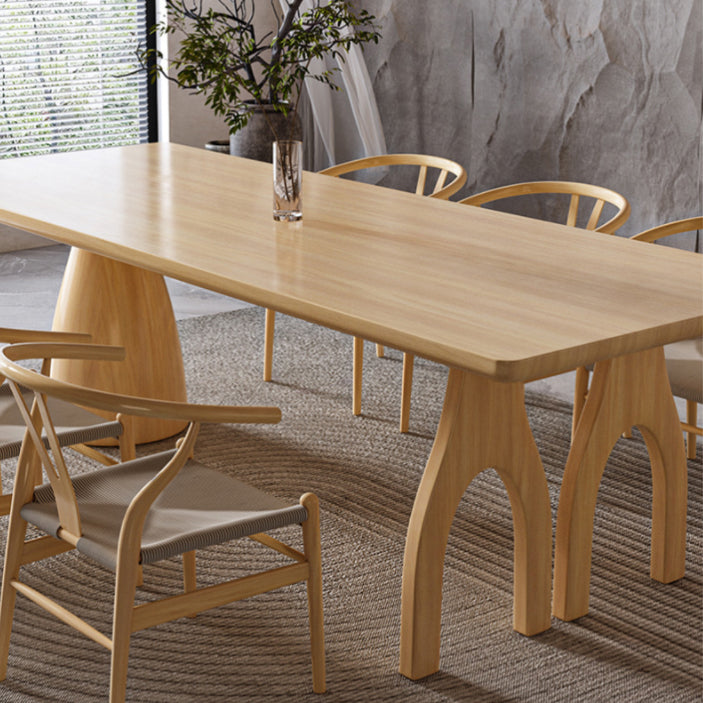 Ensemble de table à manger en bois massif industriel 1/2/7