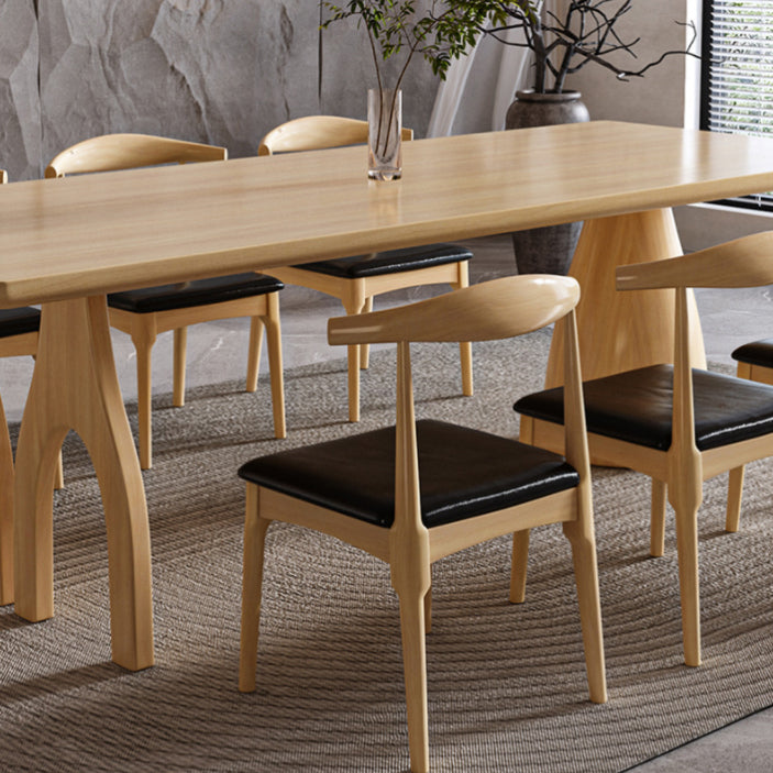 Ensemble de table à manger en bois massif industriel 1/2/7