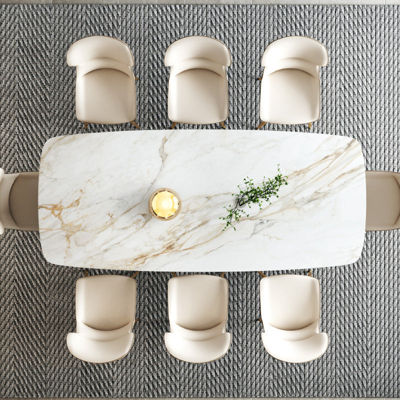 Designer Style Rectangle Dining Set 1/4/5/7 Pieces Sintered Stone Top Table Set