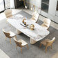 Designer Style Rectangle Dining Set 1/4/5/7 Pieces Sintered Stone Top Table Set