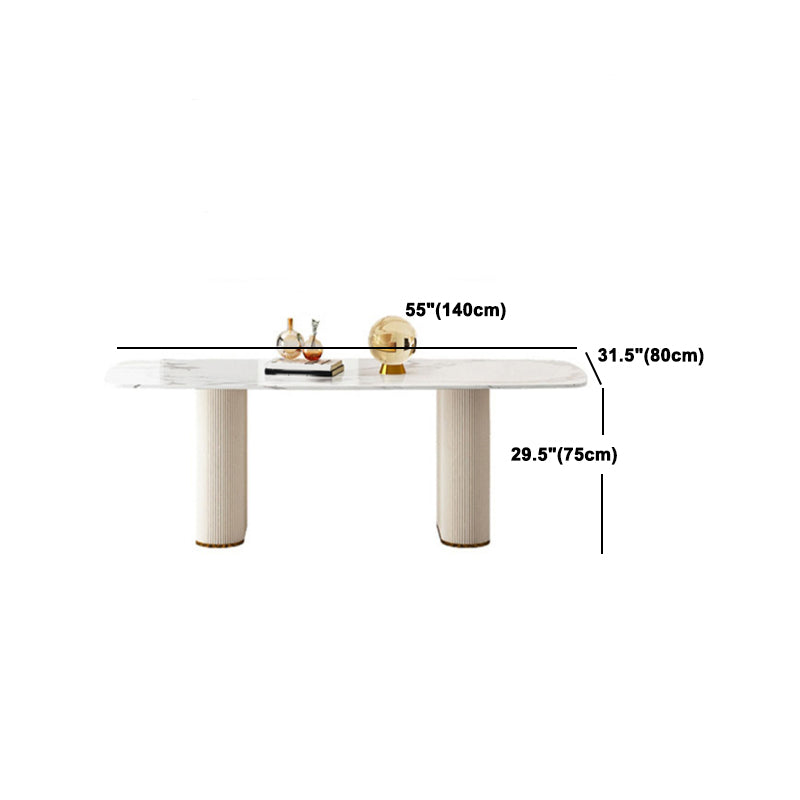 Designer Style Rectangle Dining Set 1/4/5/7 Pieces Sintered Stone Top Table Set
