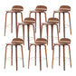 Contemporary Beech Wood Bar Stool Low Back Stool for Living Room Walnut 8 Piece Set Clearhalo 'Bar Furniture' 'Bar Stools' 'bar_stools' 'furn' 'furn_bar_stools' 'Furniture' 'Kitchen & Dining Furniture' 5988914
