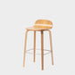 Contemporary Beech Wood Bar Stool Low Back Stool for Living Room Wood 1 Piece Clearhalo 'Bar Furniture' 'Bar Stools' 'bar_stools' 'furn' 'furn_bar_stools' 'Furniture' 'Kitchen & Dining Furniture' 5988917