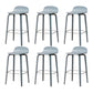 Contemporary Beech Wood Bar Stool Low Back Stool for Living Room Grey 6 Piece Set Clearhalo 'Bar Furniture' 'Bar Stools' 'bar_stools' 'furn' 'furn_bar_stools' 'Furniture' 'Kitchen & Dining Furniture' 5988932