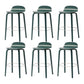 Contemporary Beech Wood Bar Stool Low Back Stool for Living Room Green 6 Piece Set Clearhalo 'Bar Furniture' 'Bar Stools' 'bar_stools' 'furn' 'furn_bar_stools' 'Furniture' 'Kitchen & Dining Furniture' 5988939