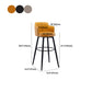 Contemporary Swivel Bar Stool Upholstered Leather Stools with Footrest Clearhalo 'Bar Furniture' 'Bar Stools' 'bar_stools' 'furn' 'furn_bar_stools' 'Furniture' 'Kitchen & Dining Furniture' 5988972