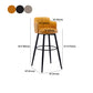 Contemporary Swivel Bar Stool Upholstered Leather Stools with Footrest Clearhalo 'Bar Furniture' 'Bar Stools' 'bar_stools' 'furn' 'furn_bar_stools' 'Furniture' 'Kitchen & Dining Furniture' 5988976