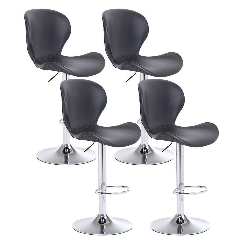 Mobiliario de cuero de metal de metal escandinavo de cuero de cuero hacia atrás