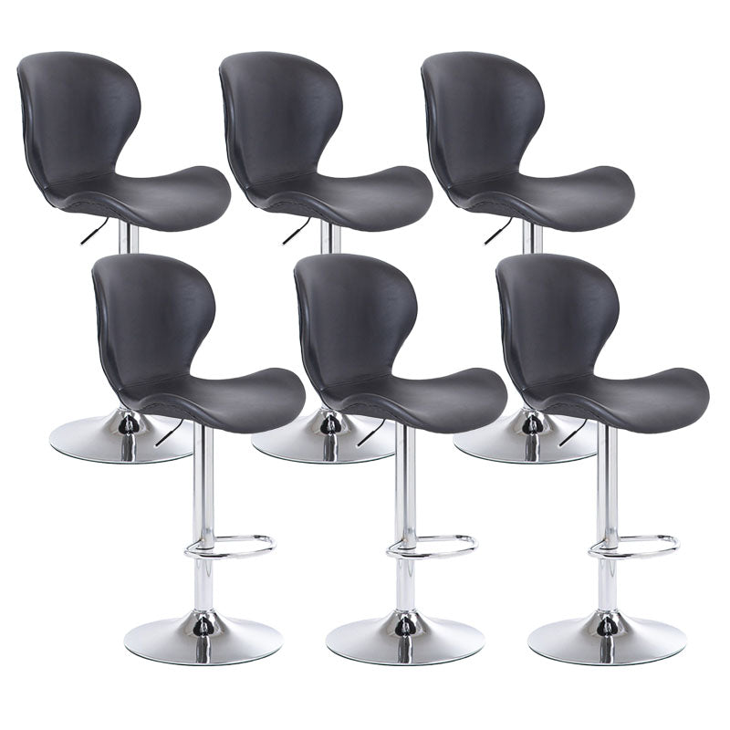 Mobiliario de cuero de metal de metal escandinavo de cuero de cuero hacia atrás