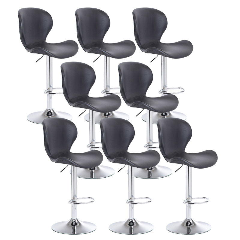 Mobiliario de cuero de metal de metal escandinavo de cuero de cuero hacia atrás