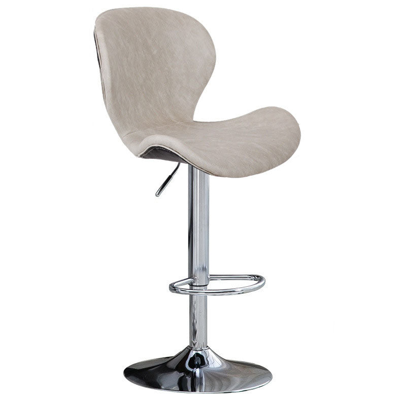 Mobiliario de cuero de metal de metal escandinavo de cuero de cuero hacia atrás