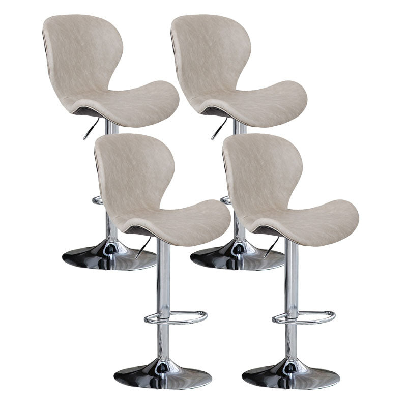 Mobiliario de cuero de metal de metal escandinavo de cuero de cuero hacia atrás