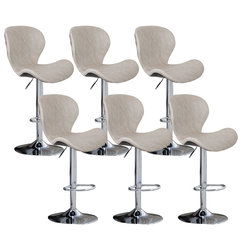 Mobiliario de cuero de metal de metal escandinavo de cuero de cuero hacia atrás